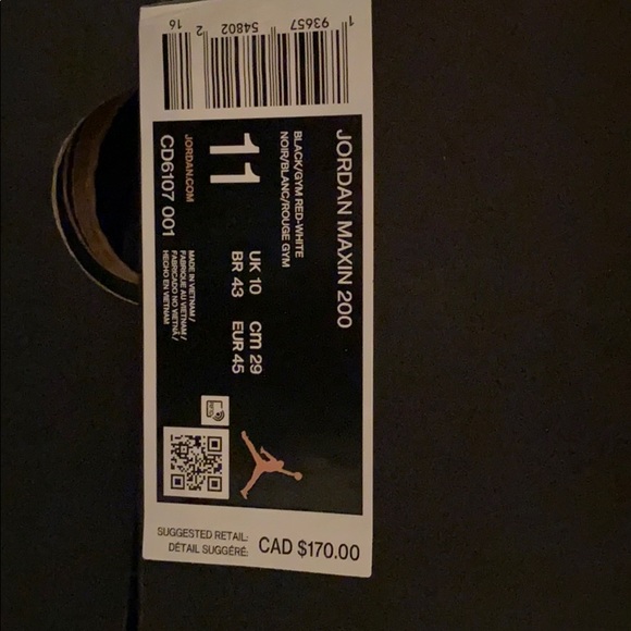 Jordan maxin 200 (brand new) - Picture 4 of 4